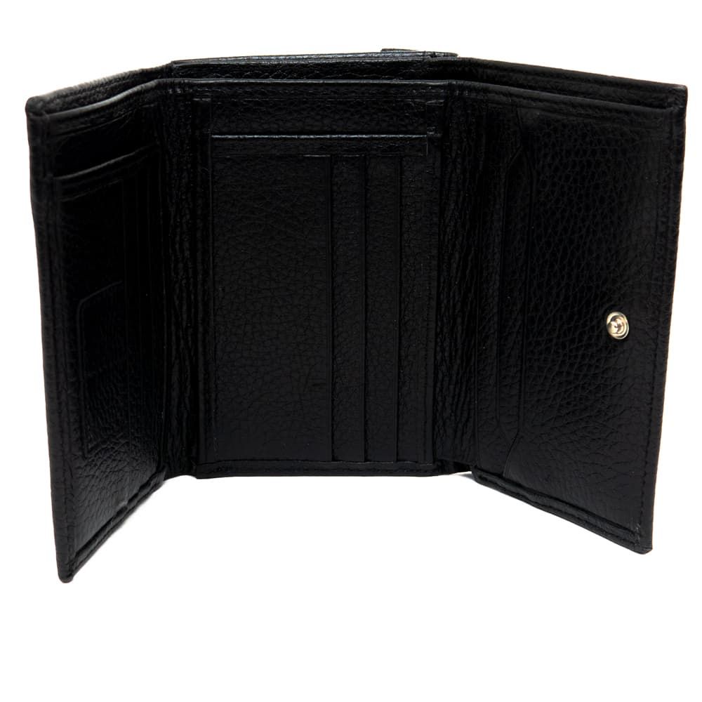 Дамско портмоне ENZO NORI модел CANDY естествена кожа черен